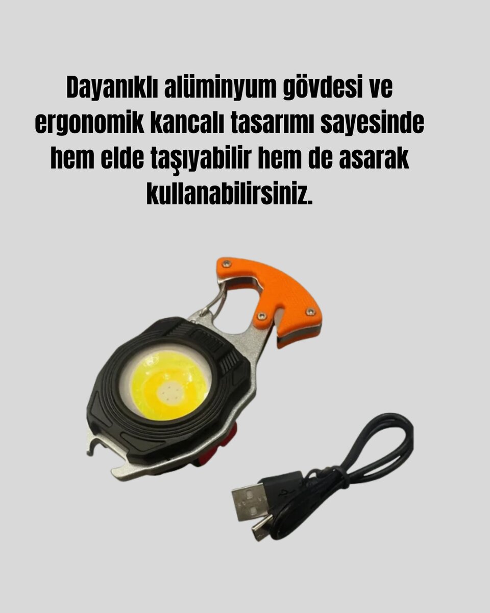 Taşınabilir Çok Amaçlı LED Işıklı Anahtarlık 3 Taşınabilir Çok Amaçlı LED Işıklı Anahtarlık - Görsel 3