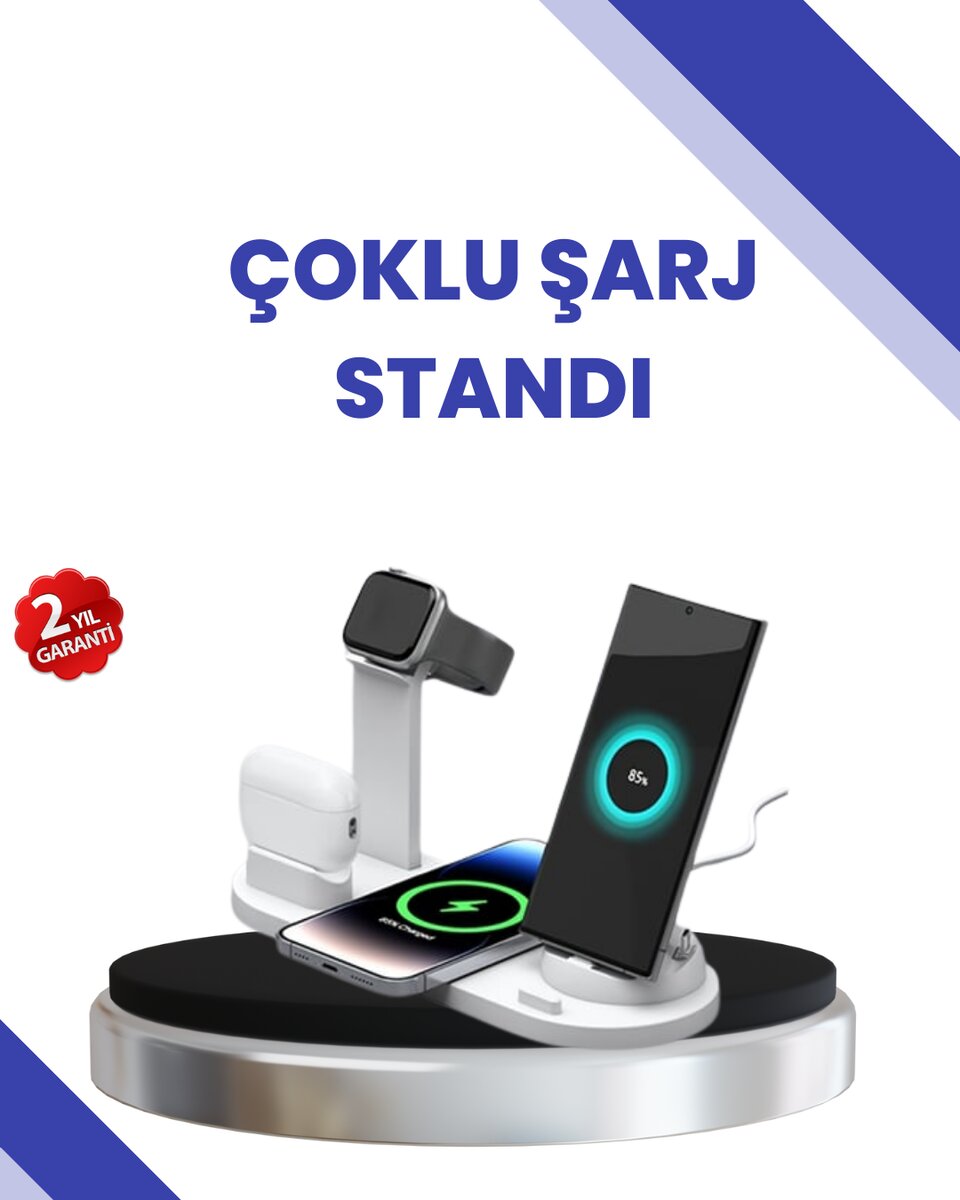 Masaüstü Düzenleyici 4’ü 1 Arada Kablosuz Şarj Aksesuarı 1 Masaüstü Düzenleyici 4’ü 1 Arada Kablosuz Şarj Aksesuarı