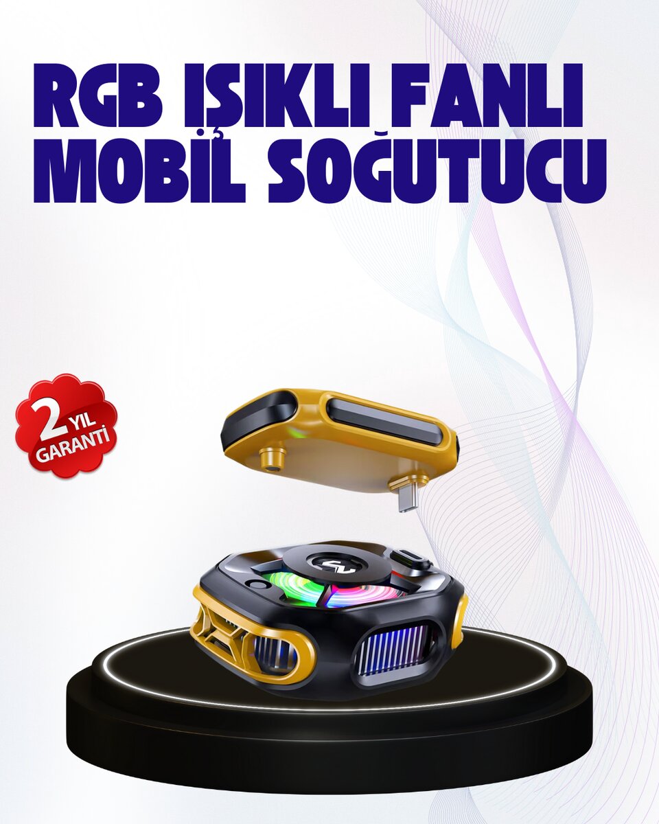 2000mAh Bataryalı Kablosuz Taşınabilir Cihaz Soğutucu 1 2000mAh Bataryalı Kablosuz Taşınabilir Cihaz Soğutucu