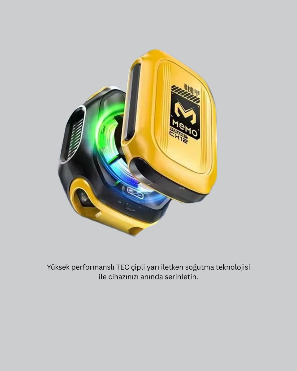 2000mAh Bataryalı Kablosuz Taşınabilir Cihaz Soğutucu 2 2000mAh Bataryalı Kablosuz Taşınabilir Cihaz Soğutucu - Görsel 2