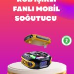 Type-C Girişli AI Modlu Yüksek Performanslı Telefon Soğutucu