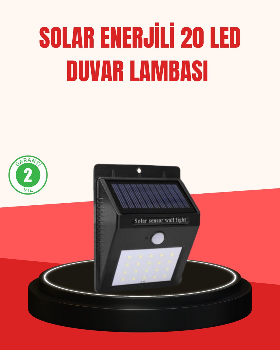 Güneş Enerjili Su Geçirmez Dış Mekan Aydınlatma 1 Güneş Enerjili Su Geçirmez Dış Mekan Aydınlatma