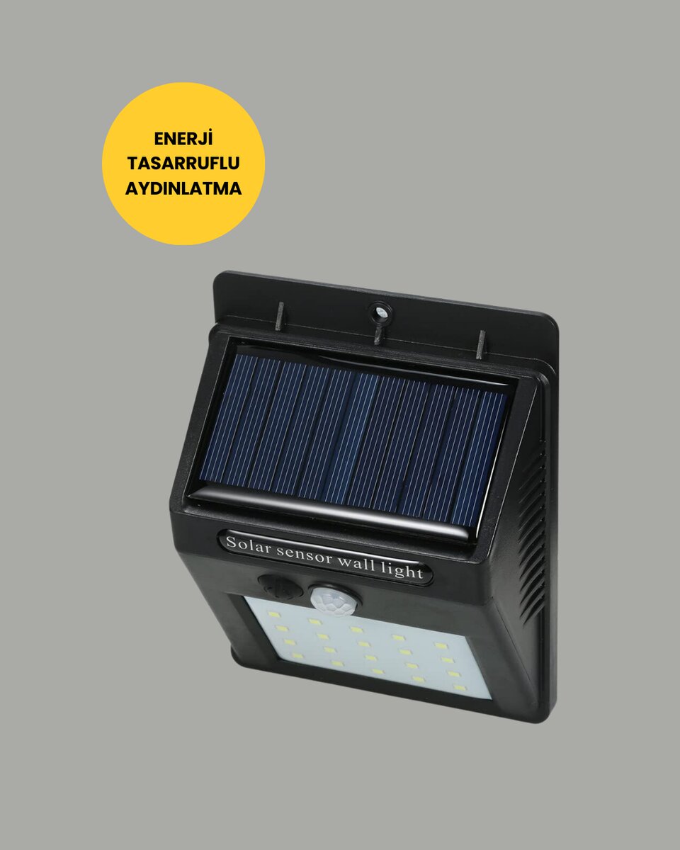 Bahçe ve Dış Mekanlar İçin Güneş Enerjili 20 LED Hareket Sensörlü Lamba 2 Bahçe ve Dış Mekanlar İçin Güneş Enerjili 20 LED Hareket Sensörlü Lamba - Görsel 2
