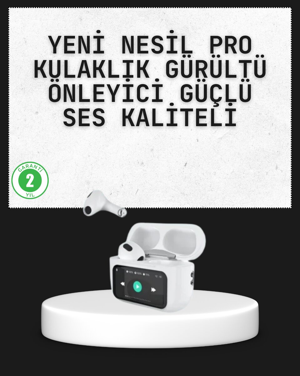 Akıllı Sensörlü Su Geçirmez Bluetooth Kulaklık Güçlü Batarya ve Bass 1 Akıllı Sensörlü Su Geçirmez Bluetooth Kulaklık Güçlü Batarya ve Bass