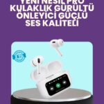 Tüm Telefonlarla Uyumlu ANC Özellikli Dokunmatik Bluetooth Kulaklık