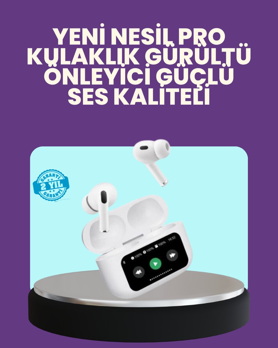 Tüm Telefonlarla Uyumlu ANC Özellikli Dokunmatik Bluetooth Kulaklık 1 Tüm Telefonlarla Uyumlu ANC Özellikli Dokunmatik Bluetooth Kulaklık