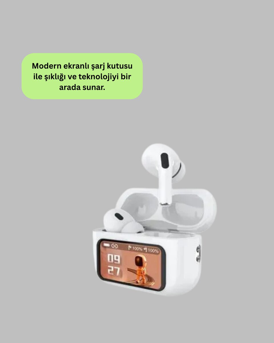 Tüm Telefonlarla Uyumlu ANC Özellikli Dokunmatik Bluetooth Kulaklık 2 Tüm Telefonlarla Uyumlu ANC Özellikli Dokunmatik Bluetooth Kulaklık - Görsel 2
