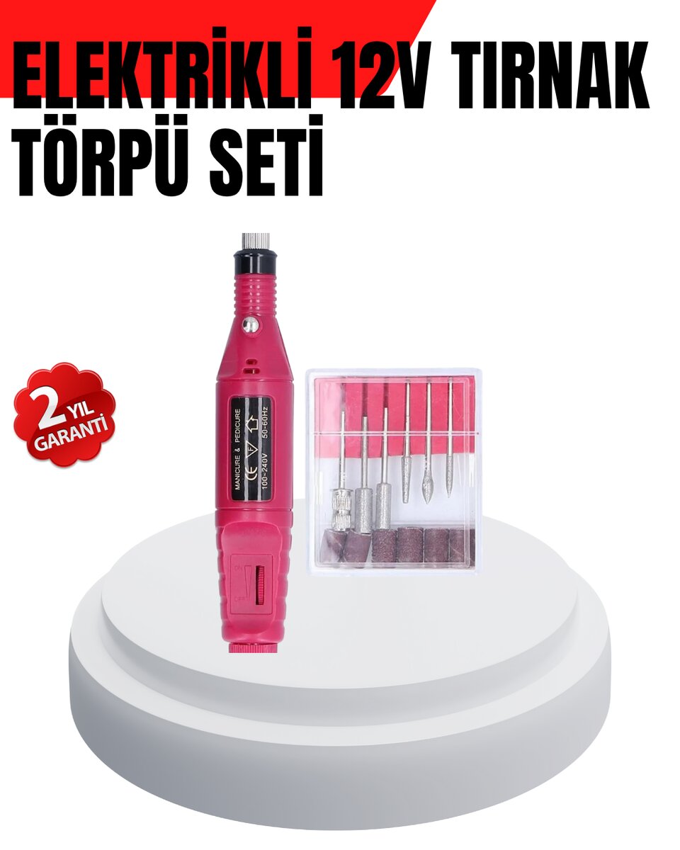 Kalem Tipi Sessiz Manikür Pedikür Cihazı 1 Kalem Tipi Sessiz Manikür Pedikür Cihazı