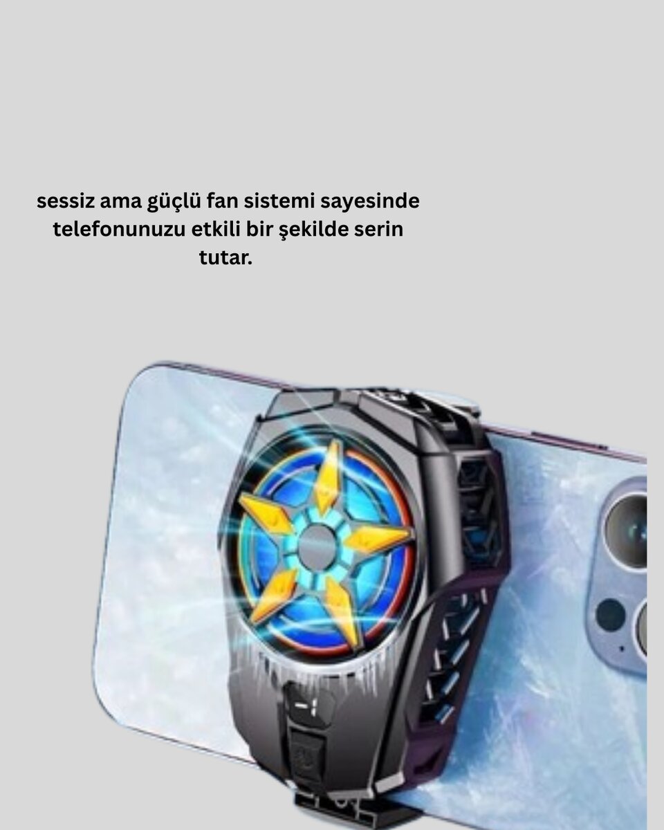2 Kademeli Hız Ayarlı Taşınabilir Telefon Soğutucu 2 2 Kademeli Hız Ayarlı Taşınabilir Telefon Soğutucu - Görsel 2