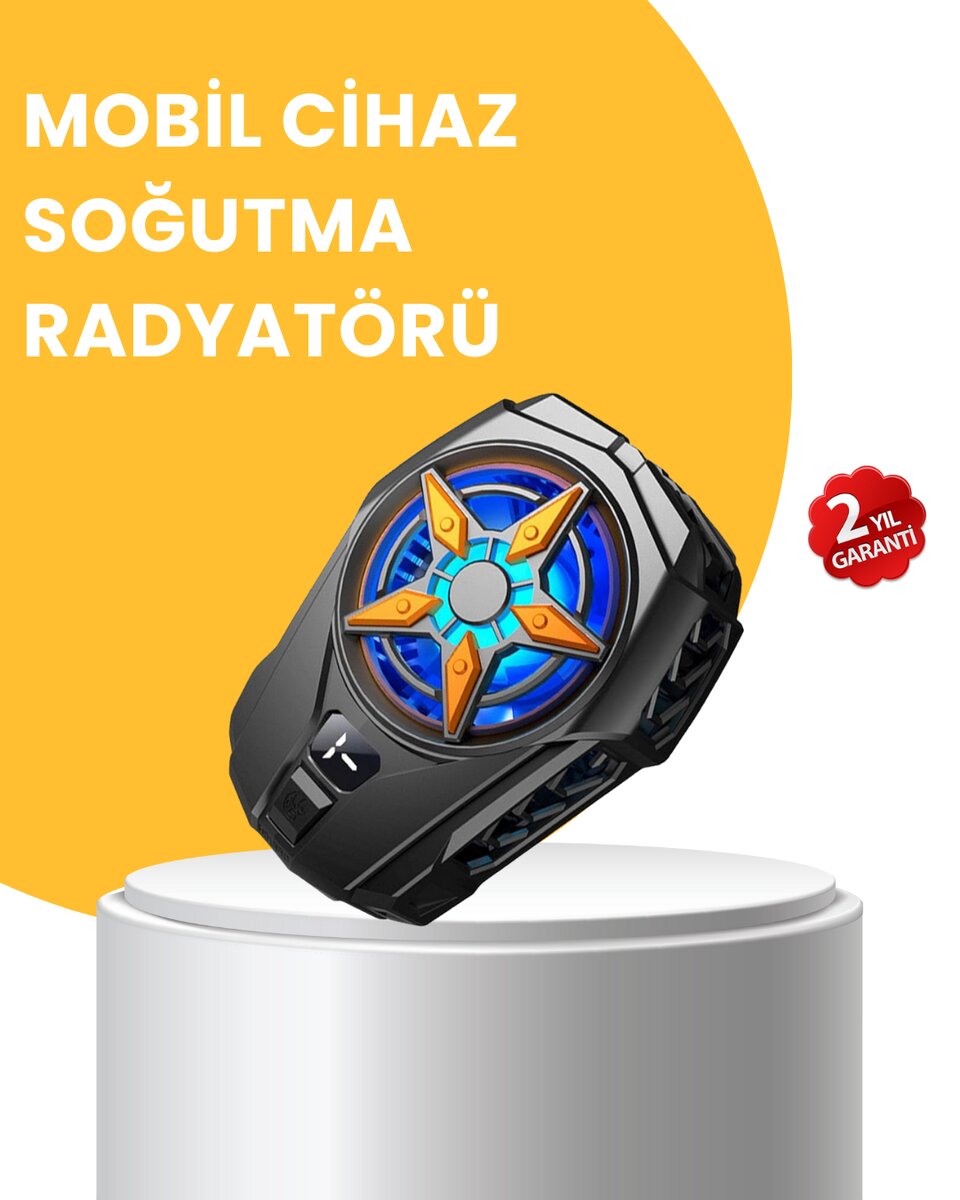 Dijital Göstergeli Evrensel Telefon Soğutma Fanı 1 Dijital Göstergeli Evrensel Telefon Soğutma Fanı