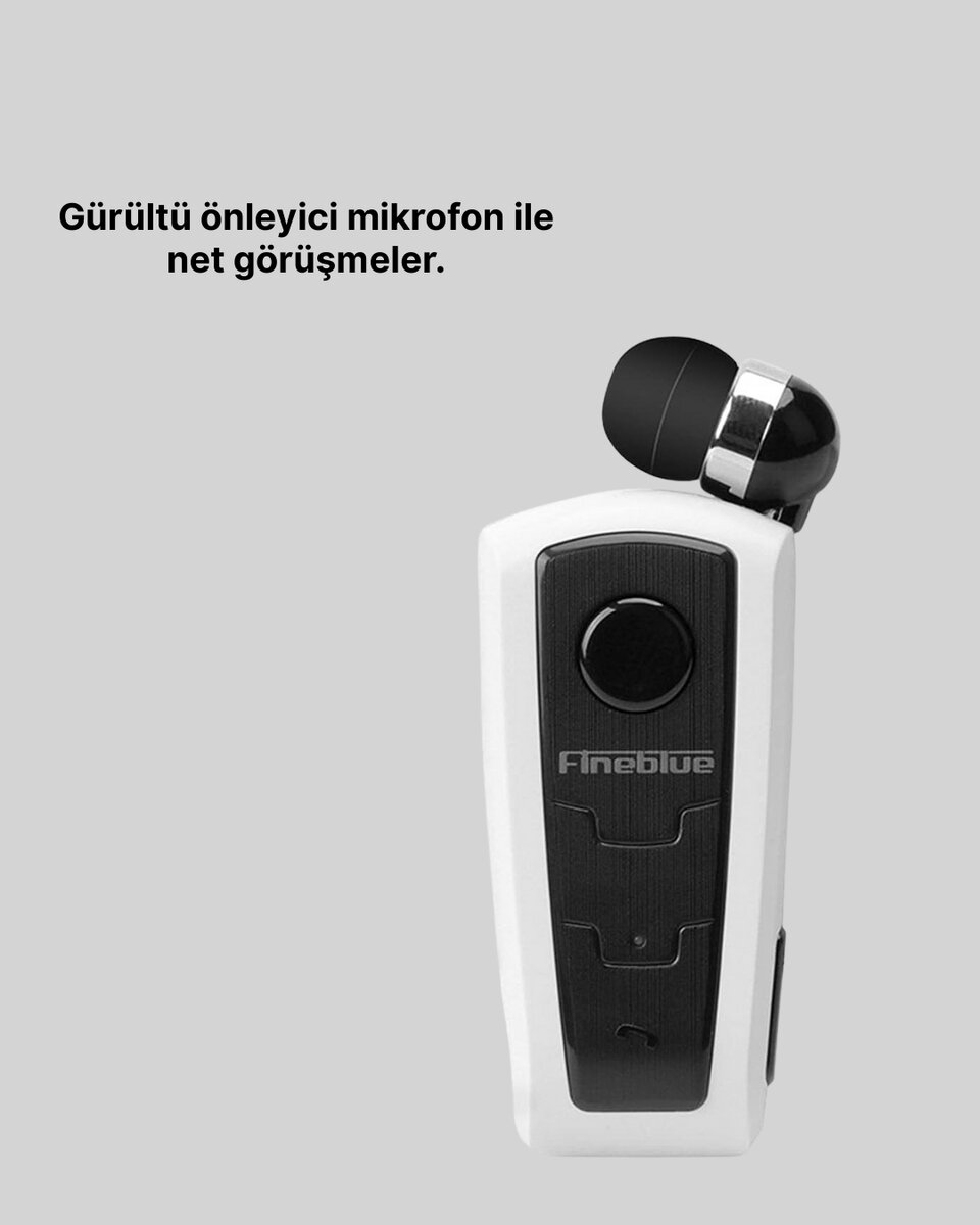 Gürültü Önleyici Fineblue F910 Bluetooth Kulaklık Klipsli Model 4 Gürültü Önleyici Fineblue F910 Bluetooth Kulaklık Klipsli Model - Görsel 4