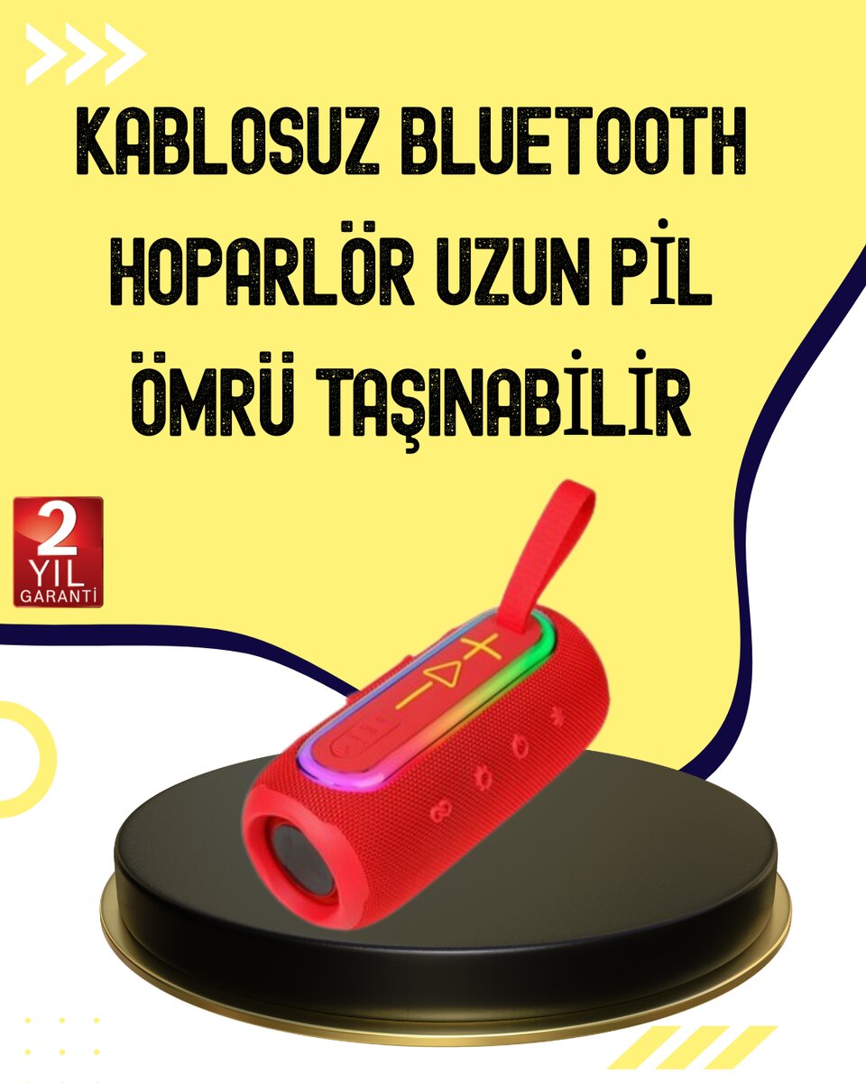 Uzun Pil Ömürlü Bluetooth 5.1 Hoparlör 1 Uzun Pil Ömürlü Bluetooth 5.1 Hoparlör