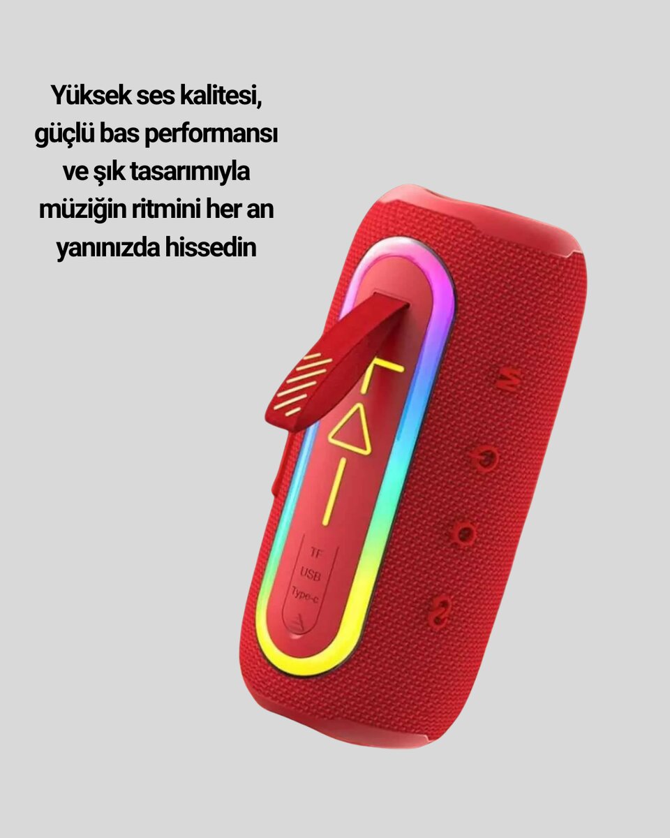Uzun Pil Ömürlü Bluetooth 5.1 Hoparlör 2 Uzun Pil Ömürlü Bluetooth 5.1 Hoparlör - Görsel 2