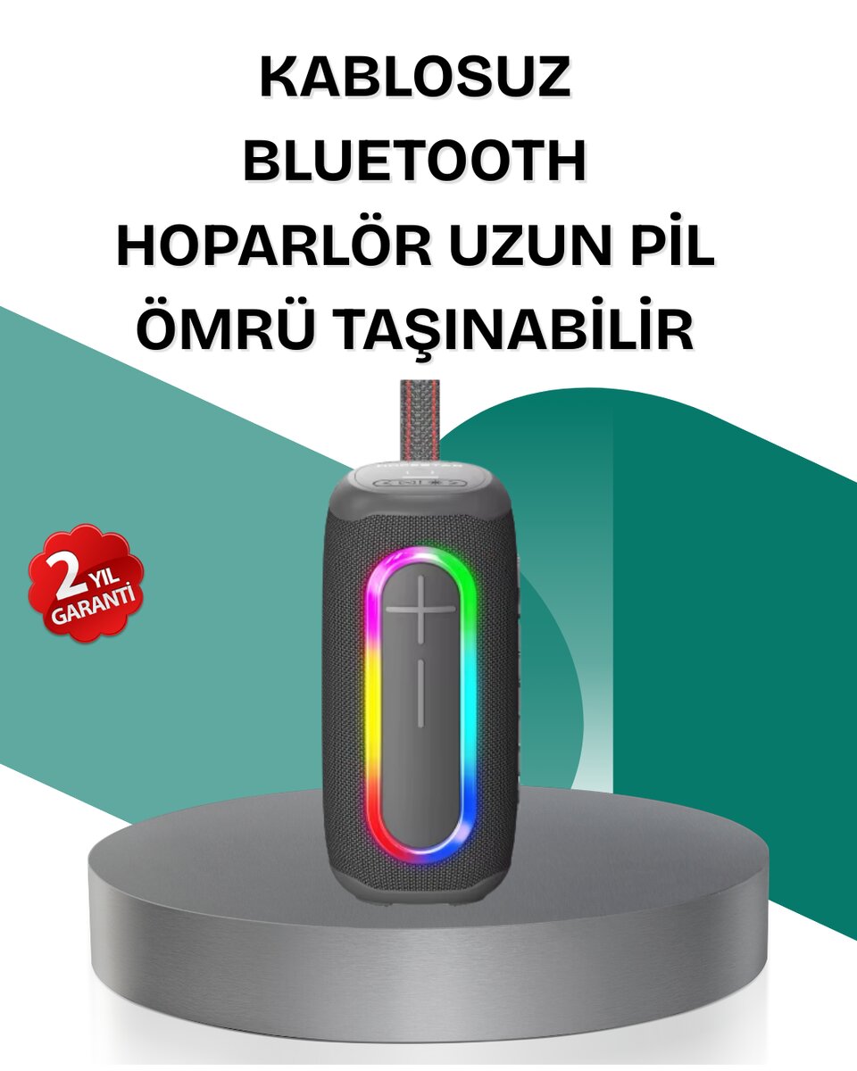 Renkli LED Işıklı Kablosuz Hoparlör IP67 Sertifikalı 1 Renkli LED Işıklı Kablosuz Hoparlör IP67 Sertifikalı