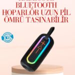Taşınabilir Bluetooth Hoparlör Kırmızı IP67 Su Geçirmez