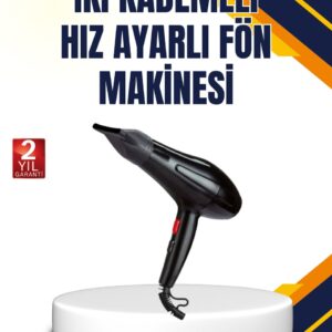 Soğuk Üfleme Özellikli 2200W Profesyonel Fön Makinesi