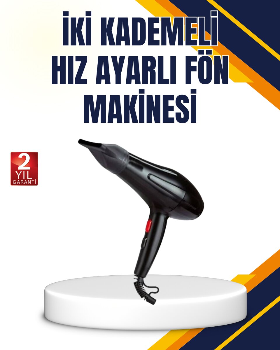 Soğuk Üfleme Özellikli 2200W Profesyonel Fön Makinesi 1 Soğuk Üfleme Özellikli 2200W Profesyonel Fön Makinesi