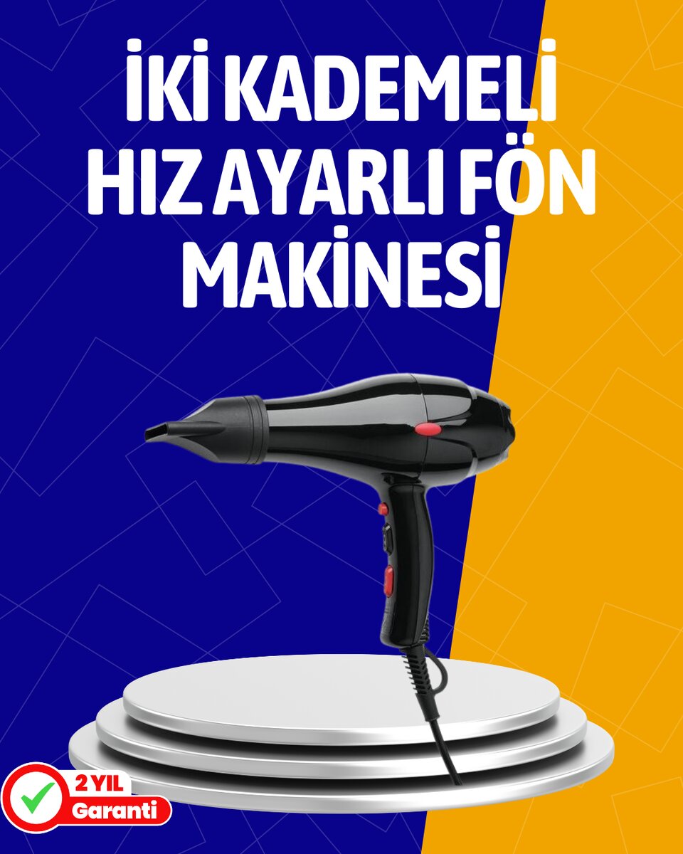 2200W Güçlü Motorlu Ergonomik Fön Makinesi 1 2200W Güçlü Motorlu Ergonomik Fön Makinesi