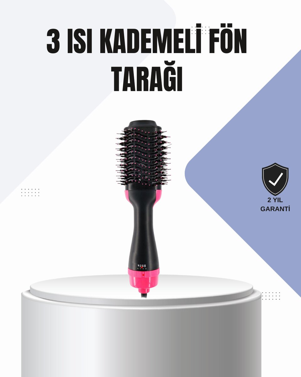 Oval Tasarımlı Profesyonel Fönlü Saç Şekillendirici 1 Oval Tasarımlı Profesyonel Fönlü Saç Şekillendirici