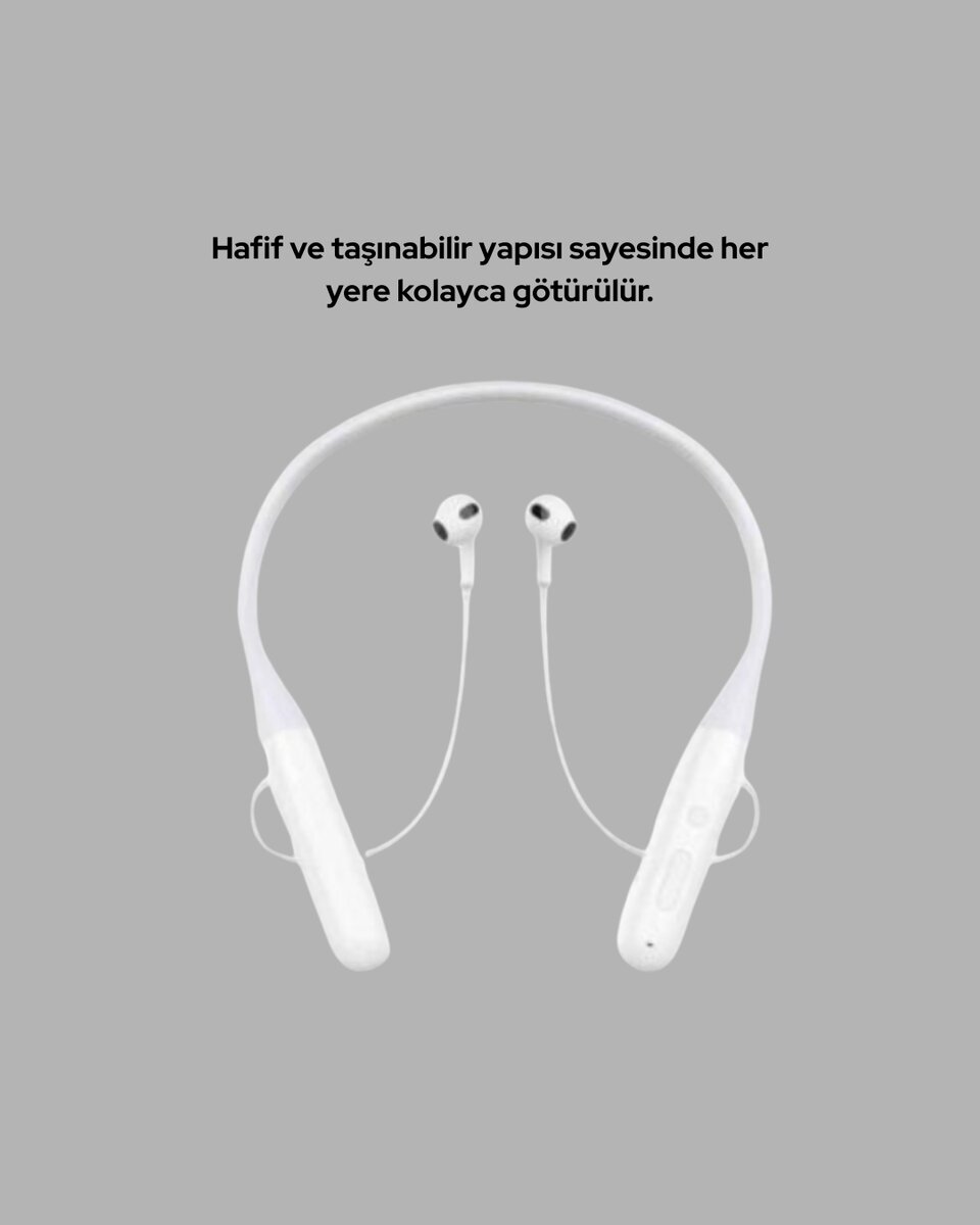 Uzun Süre Dayanıklı Manyetik Başlıklı Bluetooth Kulaklık 3 Uzun Süre Dayanıklı Manyetik Başlıklı Bluetooth Kulaklık - Görsel 3