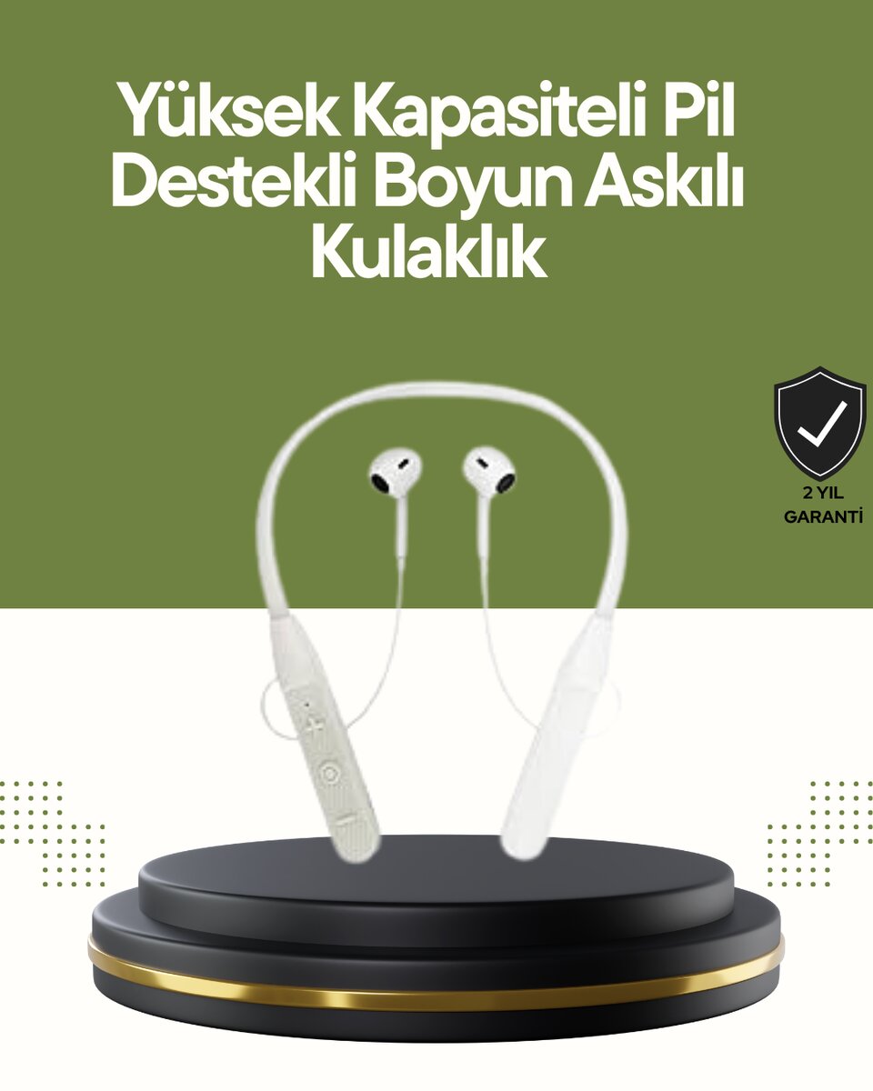 Spor ve Günlük Kullanım İçin 100 Saatlik Kablosuz Kulaklık 1 Spor ve Günlük Kullanım İçin 100 Saatlik Kablosuz Kulaklık