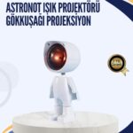 Gün Batımı Efekti Sunan Astronot LED Masa Lambası