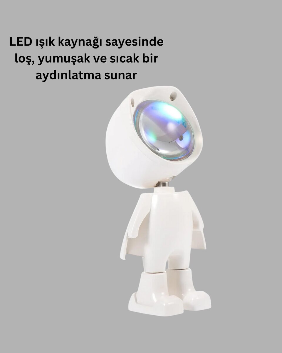 USB Şarjlı Taşınabilir Gün Batımı Projektör Lambası 3 USB Şarjlı Taşınabilir Gün Batımı Projektör Lambası - Görsel 3