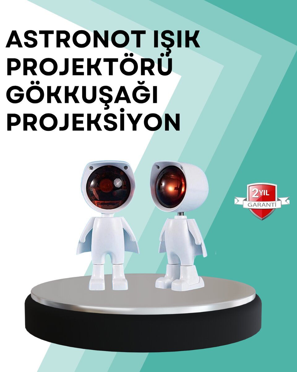 360° Ayarlanabilir Başlıklı Astronot Gece Lambası 1 360° Ayarlanabilir Başlıklı Astronot Gece Lambası