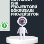 Astronot Tasarımlı Gün Batımı Efektli Şarjlı LED Lamba