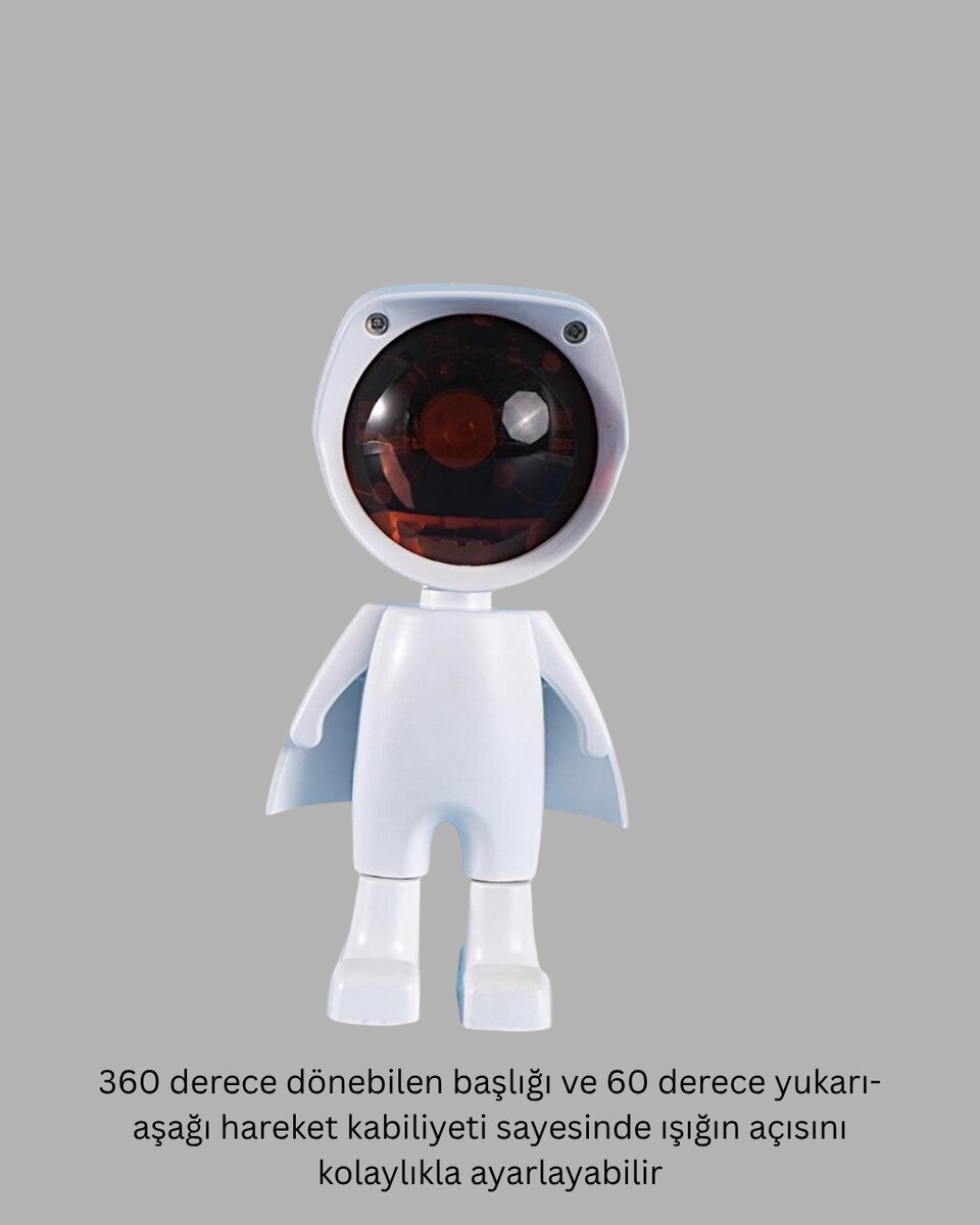 Astronot Tasarımlı Gün Batımı Efektli Şarjlı LED Lamba 2 Astronot Tasarımlı Gün Batımı Efektli Şarjlı LED Lamba - Görsel 2