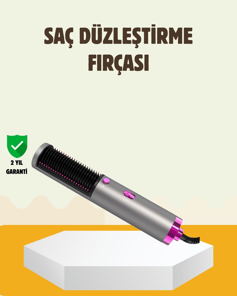 Ergonomik Tasarımlı Hafif ve Taşınabilir Sıcak Hava Fırçası 1 Ergonomik Tasarımlı Hafif ve Taşınabilir Sıcak Hava Fırçası