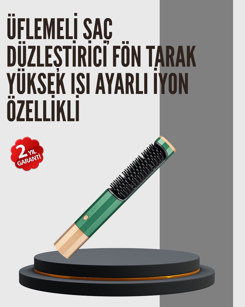 360° Döner Kablolu Kompakt Saç Şekillendirme Seti 1 360° Döner Kablolu Kompakt Saç Şekillendirme Seti