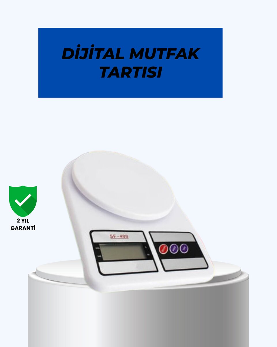 Taşınabilir Dijital Terazi – Çift Ölçü Birimi Destekli 1 Taşınabilir Dijital Terazi – Çift Ölçü Birimi Destekli