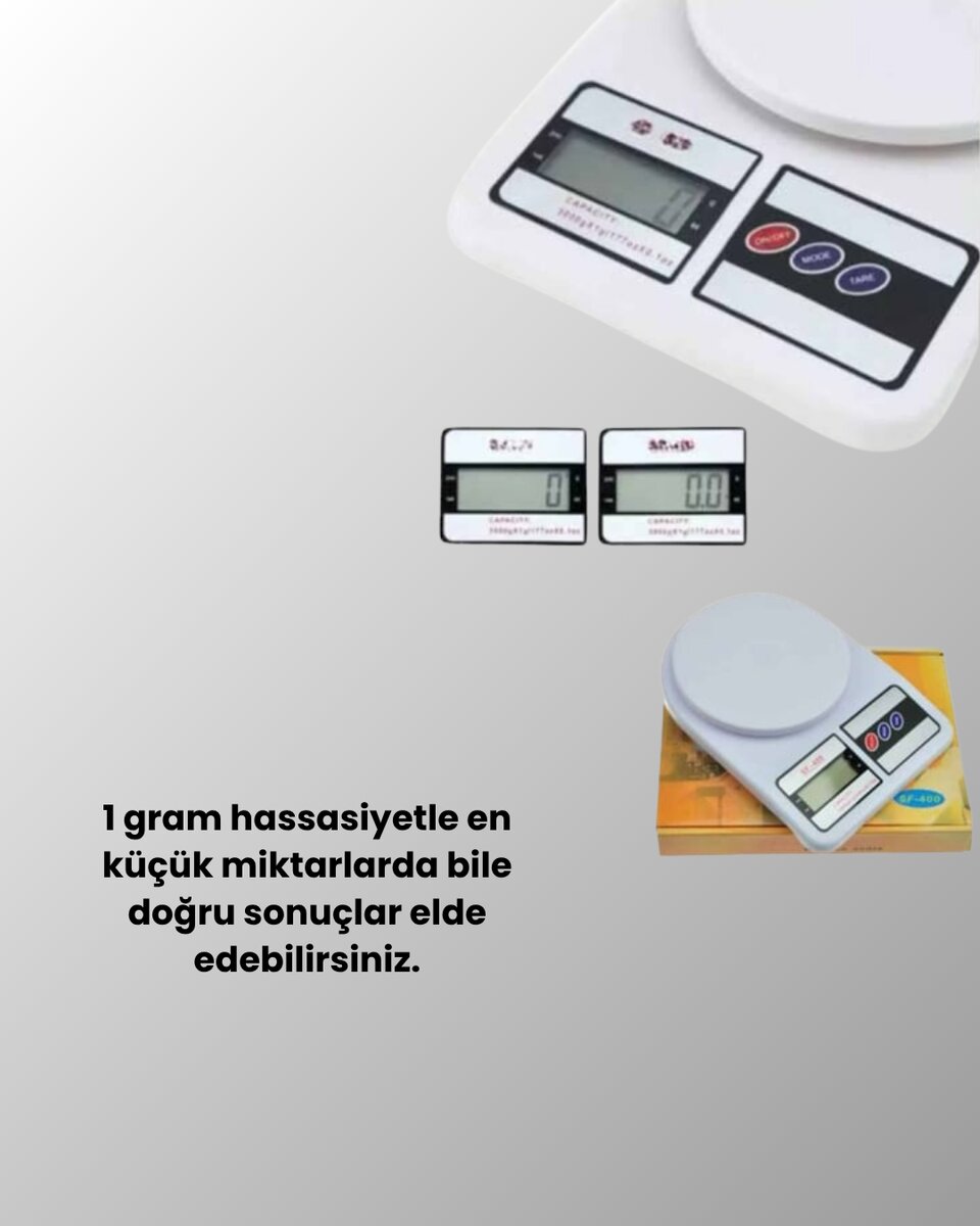 Taşınabilir Dijital Terazi – Çift Ölçü Birimi Destekli 2 Taşınabilir Dijital Terazi – Çift Ölçü Birimi Destekli - Görsel 2