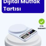 Dijital Mutfak Terazisi 10kg Kapasiteli 1g Hassasiyetli