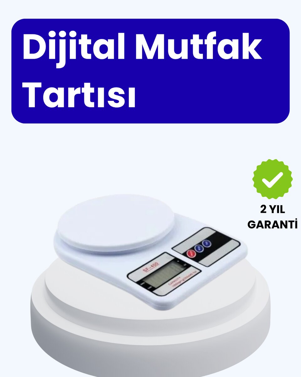 Dijital Mutfak Terazisi 10kg Kapasiteli 1g Hassasiyetli 1 Dijital Mutfak Terazisi 10kg Kapasiteli 1g Hassasiyetli