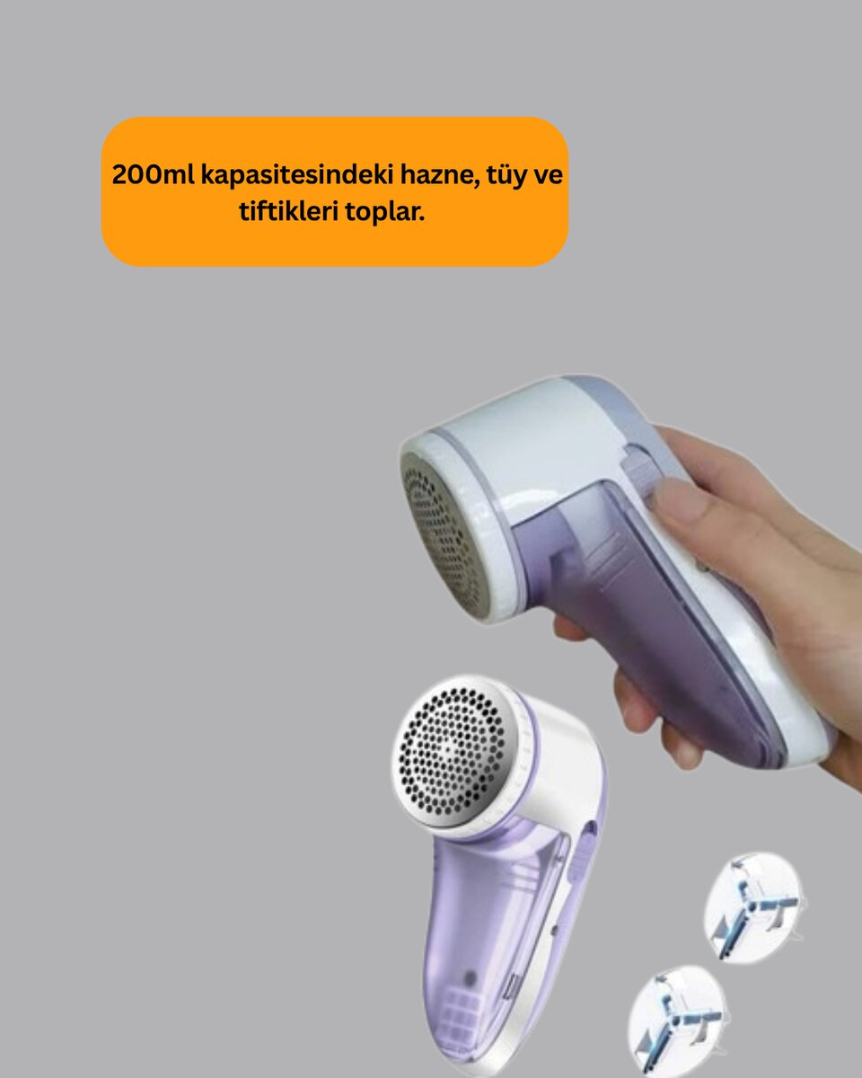 Pamuk Tiftik Tüy Temizleme Makinesi 5W – 3 Bıçaklı Sistem 3 Pamuk Tiftik Tüy Temizleme Makinesi 5W – 3 Bıçaklı Sistem - Görsel 3