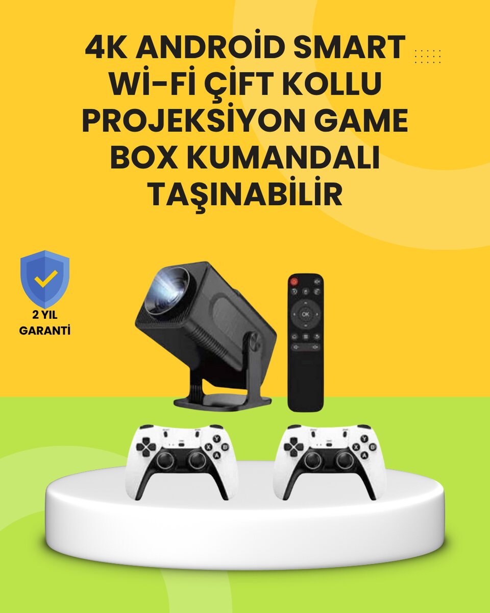 HCS350pro Android 11 İşletim Sistemli Mini Projektör 1 HCS350pro Android 11 İşletim Sistemli Mini Projektör