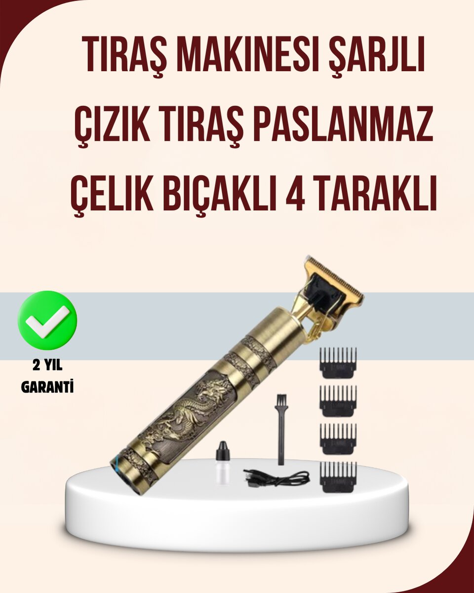 Titreşim Motorlu Erkek Saç ve Sakal Düzeltici 1 Titreşim Motorlu Erkek Saç ve Sakal Düzeltici