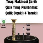 Şarjlı Titanyum Bıçaklı Saç Kesme Makinesi