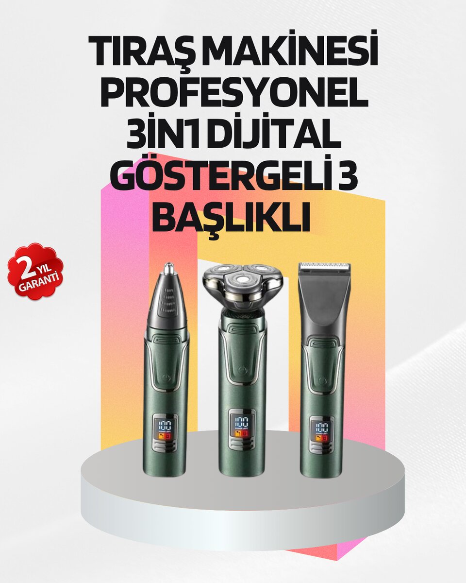 Kablosuz Şarjlı Çok Amaçlı Tıraş Makinesi 1 Kablosuz Şarjlı Çok Amaçlı Tıraş Makinesi