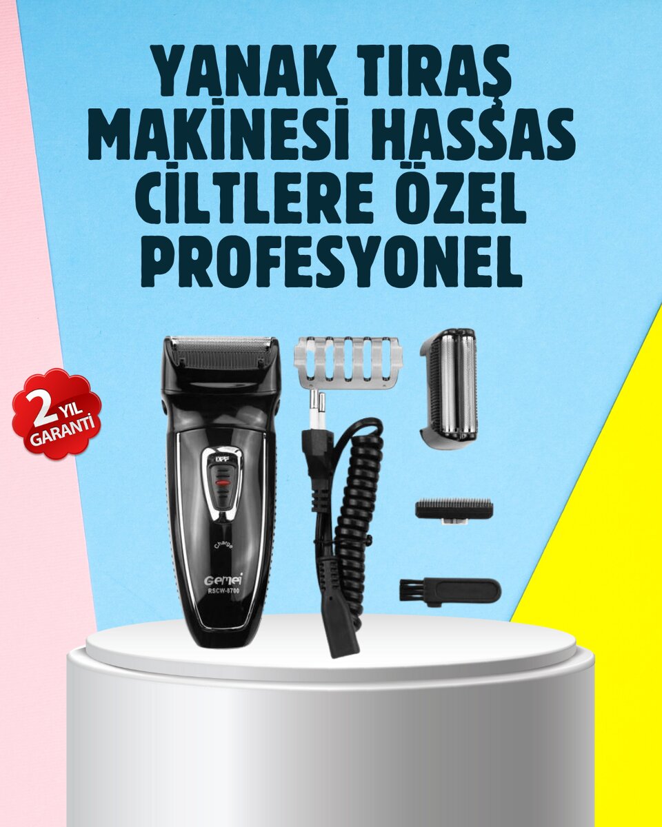 Çift Başlıklı Taşınabilir Tıraş Cihazı 1 Çift Başlıklı Taşınabilir Tıraş Cihazı