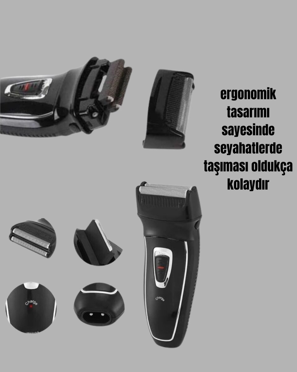 Çift Başlıklı Taşınabilir Tıraş Cihazı 3 Çift Başlıklı Taşınabilir Tıraş Cihazı - Görsel 3