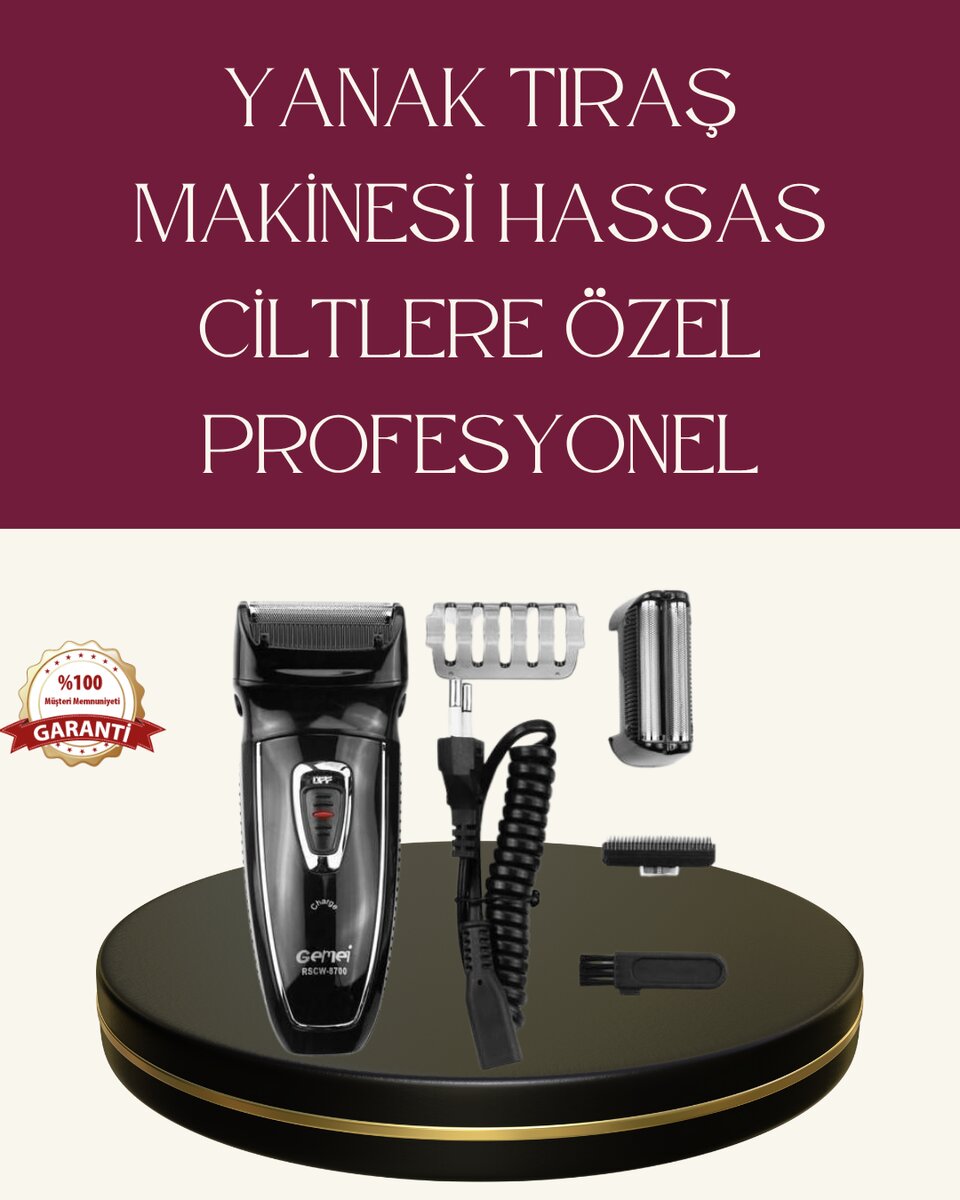 Erkekler İçin Folyo Başlıklı Tıraş Makinesi 1 Erkekler İçin Folyo Başlıklı Tıraş Makinesi