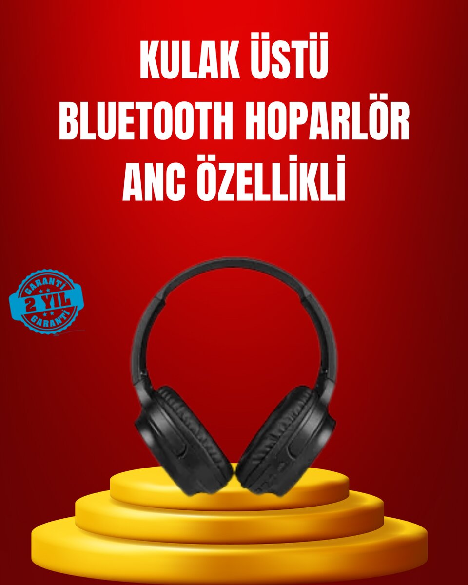 Geniş Frekans Aralıklı Bluetooth Kulak Üstü Kulaklık 1 Geniş Frekans Aralıklı Bluetooth Kulak Üstü Kulaklık