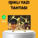 Masaüstü ve Duvara Monte Edilebilir LED Işıklı Yazı Panosu
