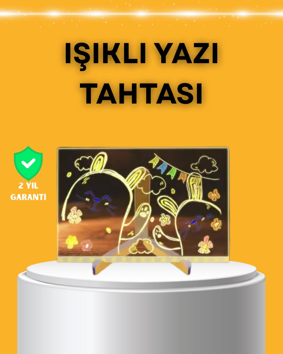 Masaüstü ve Duvara Monte Edilebilir LED Işıklı Yazı Panosu 1 Masaüstü ve Duvara Monte Edilebilir LED Işıklı Yazı Panosu