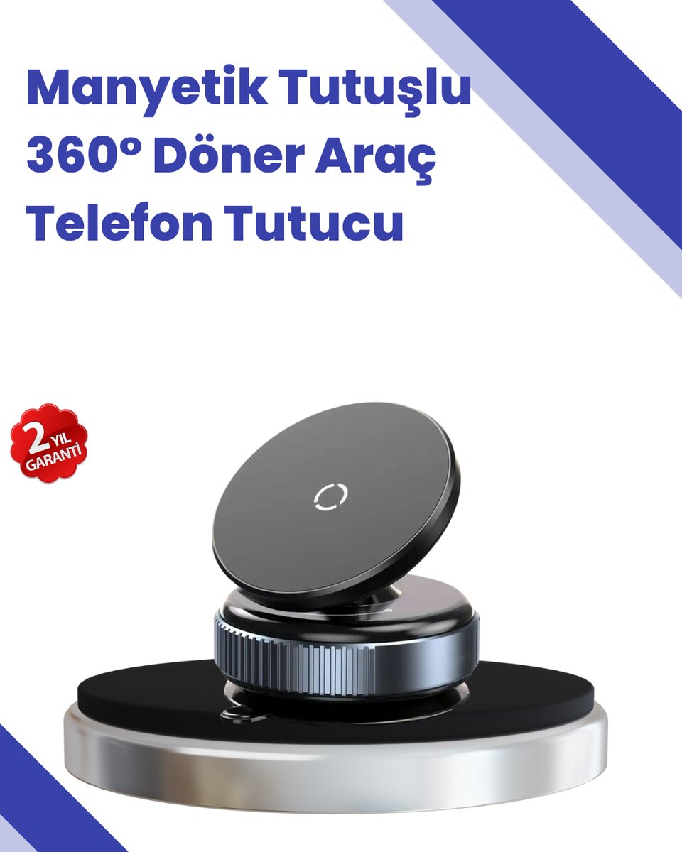 Araç İçi Telefon Tutucu Güçlü Manyetik Vakumlu Model 1 Araç İçi Telefon Tutucu Güçlü Manyetik Vakumlu Model