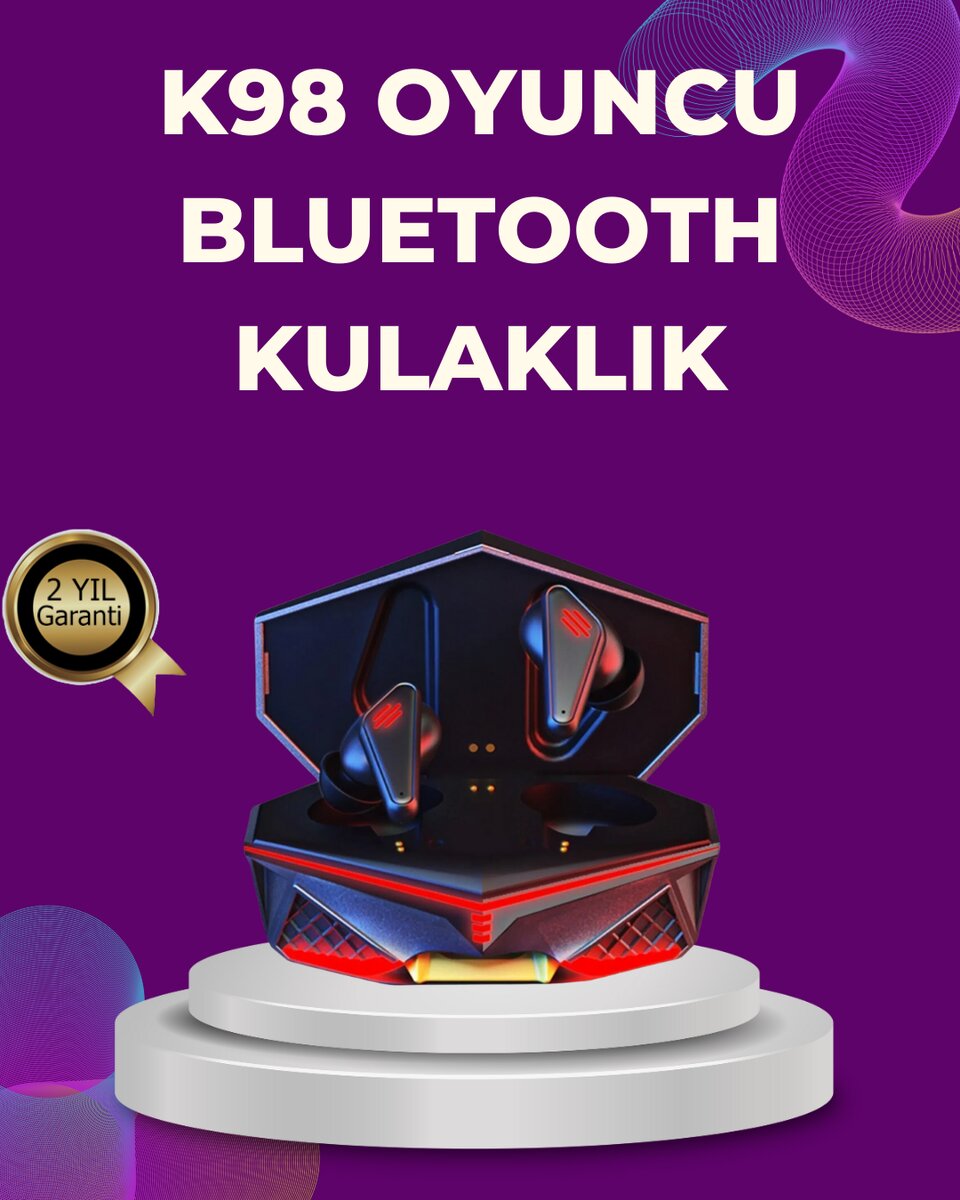 Kablosuz Bluetooth Gaming Kulaklık Led Işıklı 1 Kablosuz Bluetooth Gaming Kulaklık Led Işıklı