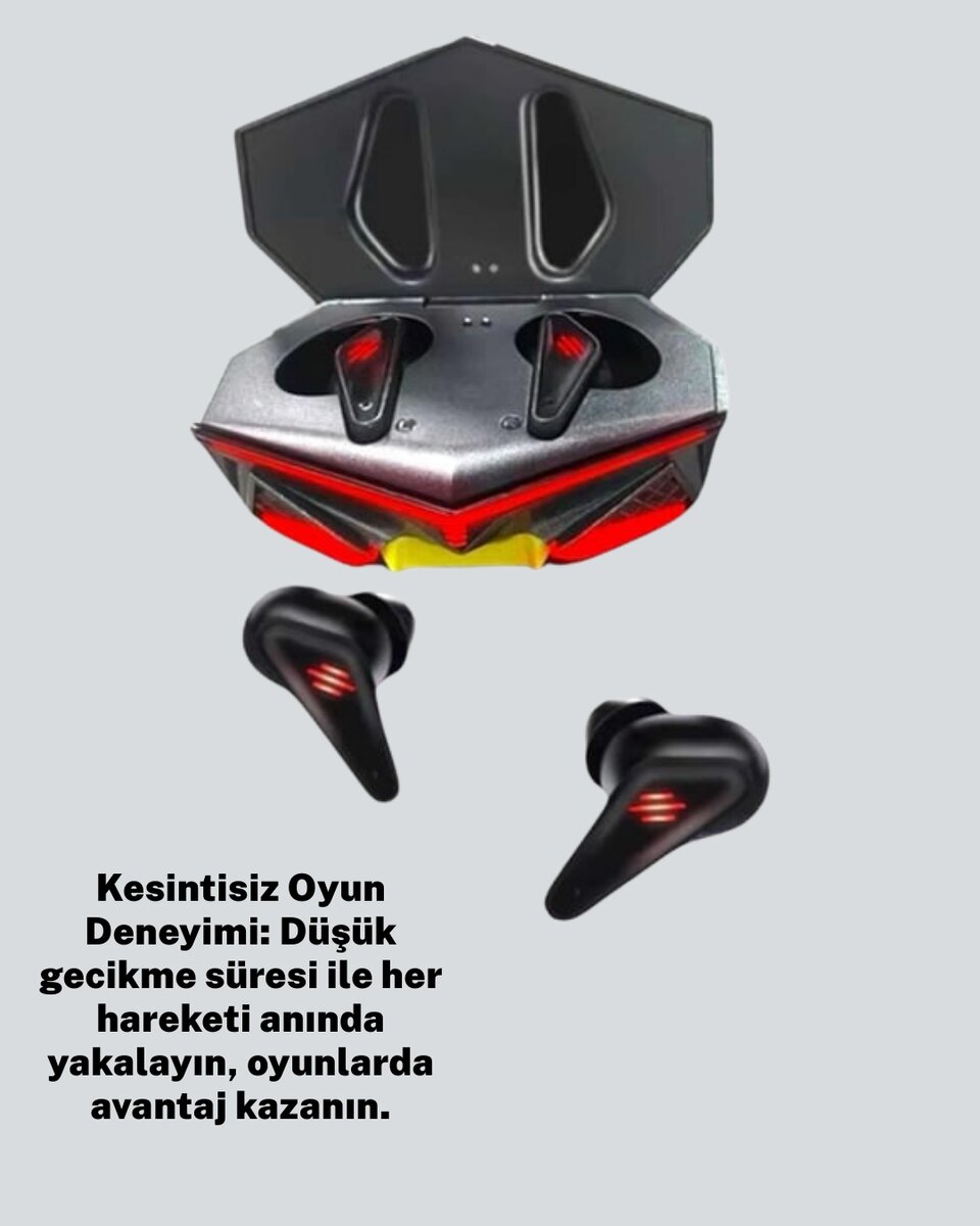Bluetooth 5.0 Kablosuz Gaming Kulaklık Ergonomik Tasarım 3 Bluetooth 5.0 Kablosuz Gaming Kulaklık Ergonomik Tasarım - Görsel 3